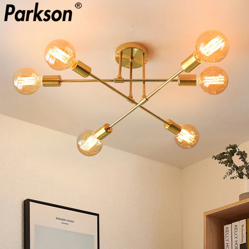 Afralia™ Industrial LED Ceiling Lights for Modern Minimalist Home Decor