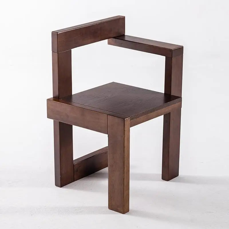 Afralia™ Medieval Wood Dining Chair | Italian Light Luxury Leisure Design