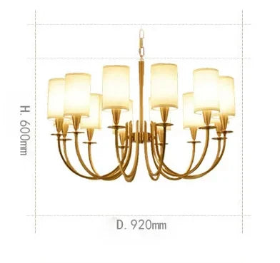 Afralia™ Copper Ceiling Chandelier for Living Room Kitchen Bedroom Lighting
