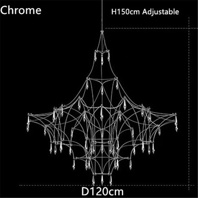 Afralia™ Crystal Chandelier LED Modern Light for Romantic Living Room & Villa