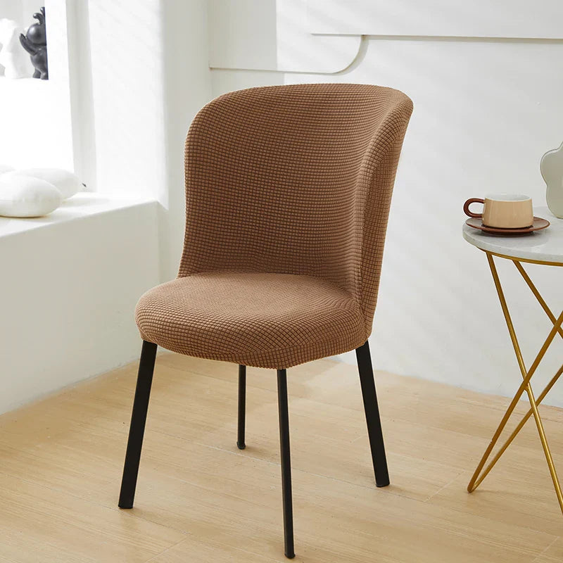 Afralia™ Fleece Round Chair Cover | Spandex Slipcover for Home Banquet Decor