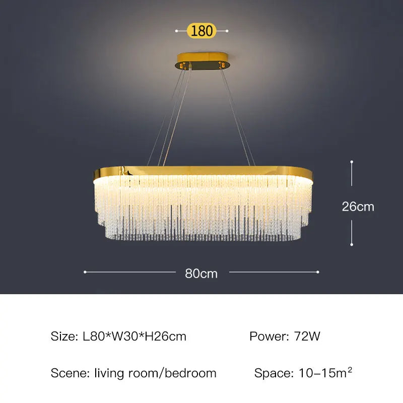 Afralia™ Nordic Glass Chandelier: Modern Light Luxury for Living or Dining Room