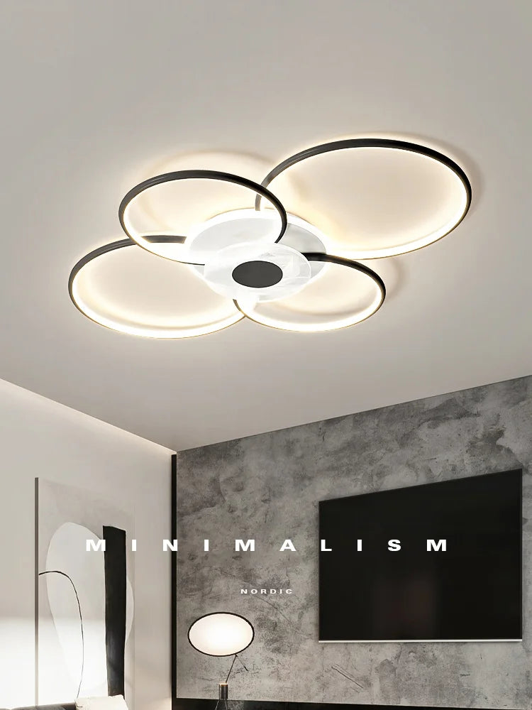 Afralia™ Living Room Ceiling Lamp Modern Minimalist Bedroom Lighting