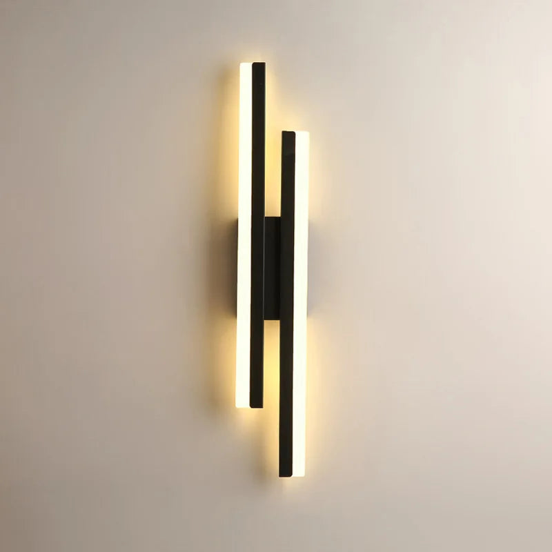 Afralia™ Modern Nordic Gold/Black LED Wall Lamp for Living Room, Bedroom, Bedside - Indoor Lighting Fixtures