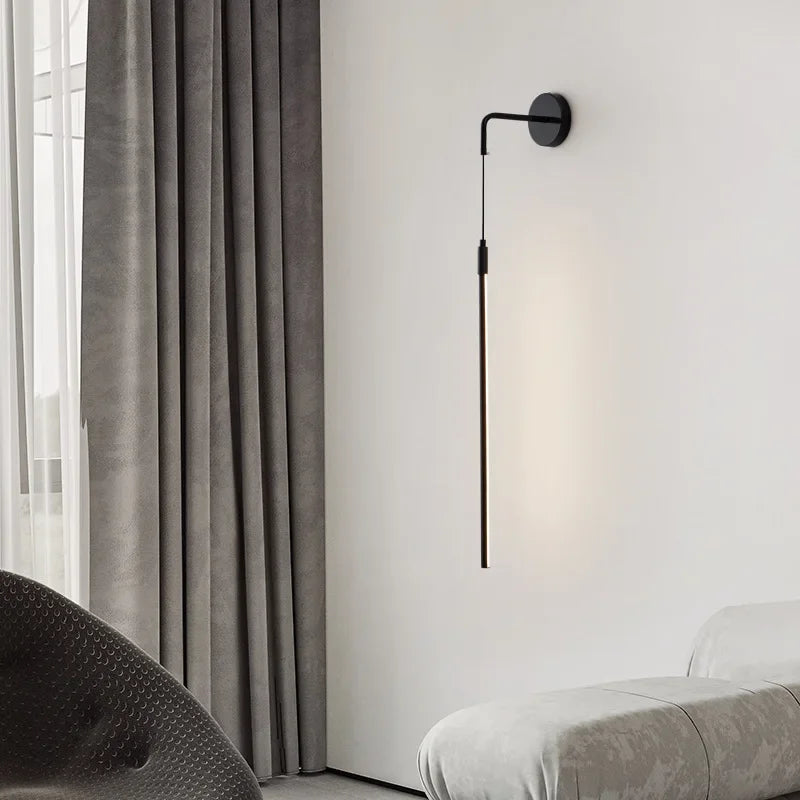 Afralia™ Copper Wall Lamp: Modern Minimalist Bedroom Stairway Light