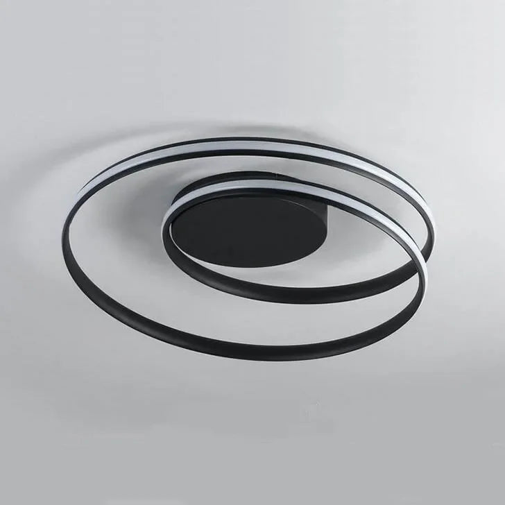 Afralia™ Modern LED Chandelier in Black & White for Living, Bedroom, Dining Room Lighting