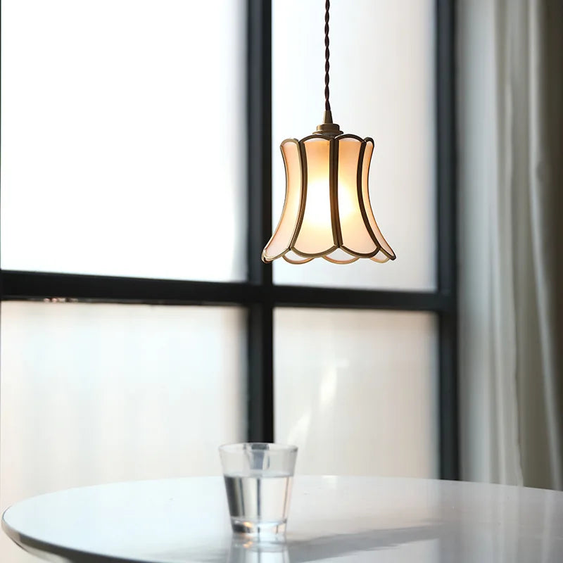 Afralia™ Glass Copper LED Pendant Lights: Modern Nordic Lighting for Home, Dining, & Restaurant