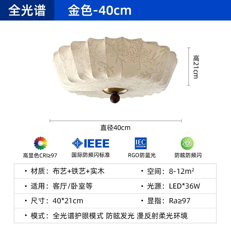 Medieval Style Wooden LED Ceiling Light by Afralia™ for Home, Bedroom, and Cafe