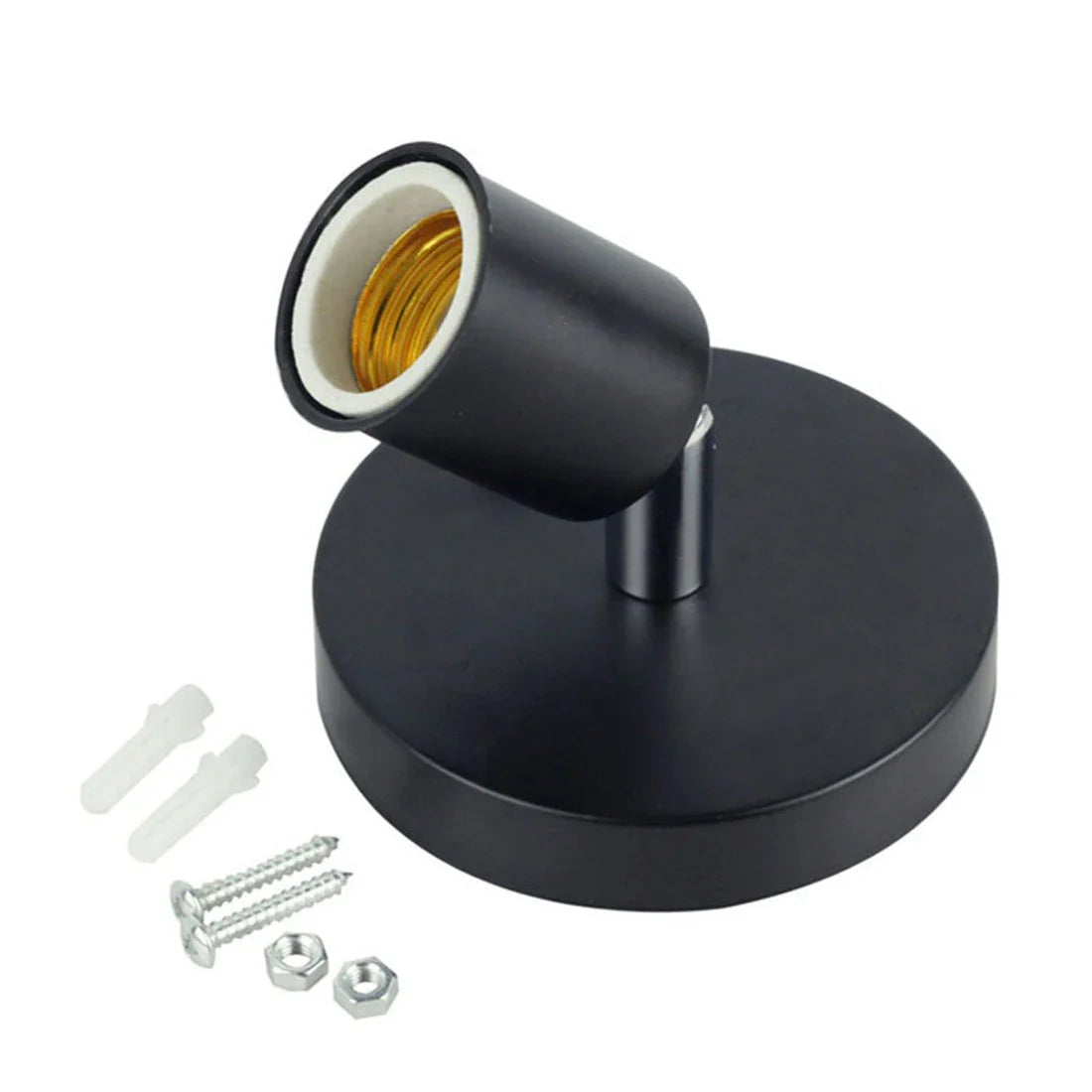 Afralia™ Metal Wall Lamp Base Socket Holder for Edison Incandescent Light Bulb