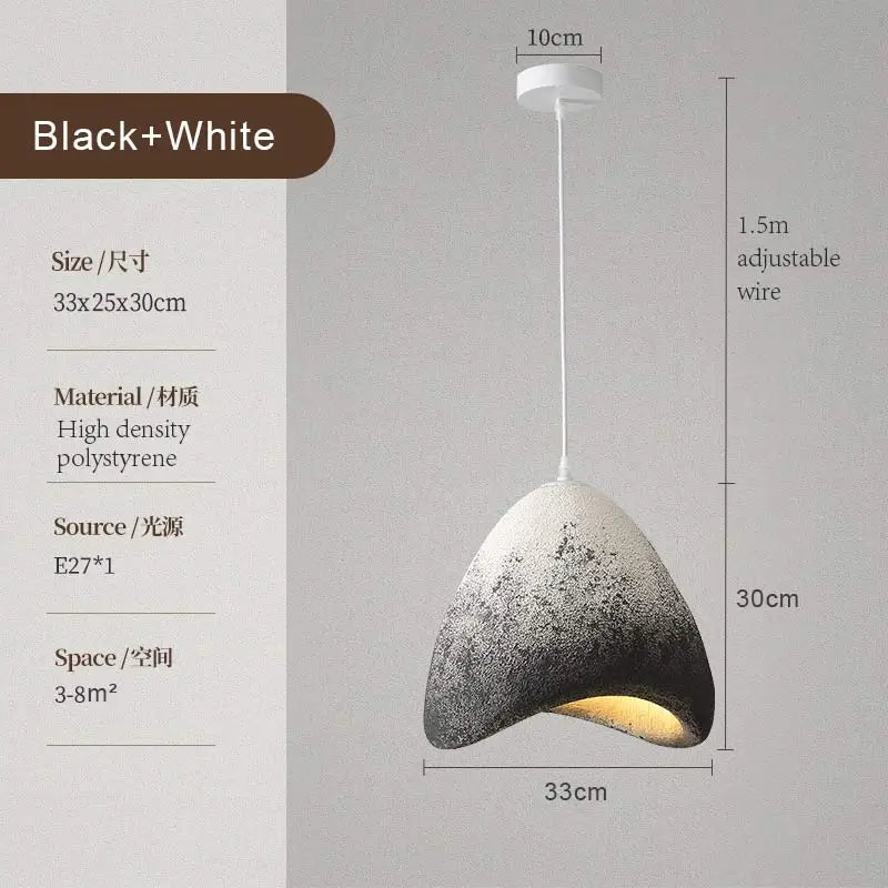 Afralia™ Nordic Modern Pendant Lights for Home Decor - White & Black