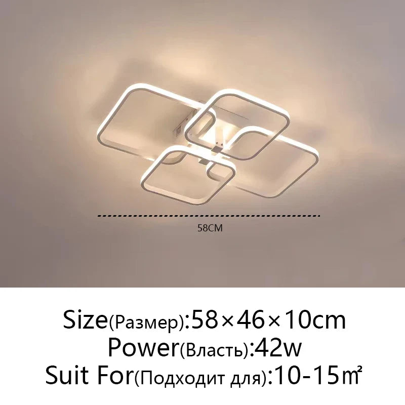 Afralia™ LED Ceiling Light: Modern Dimmable Fixture for Home Living Room, Bedroom, Dining Room