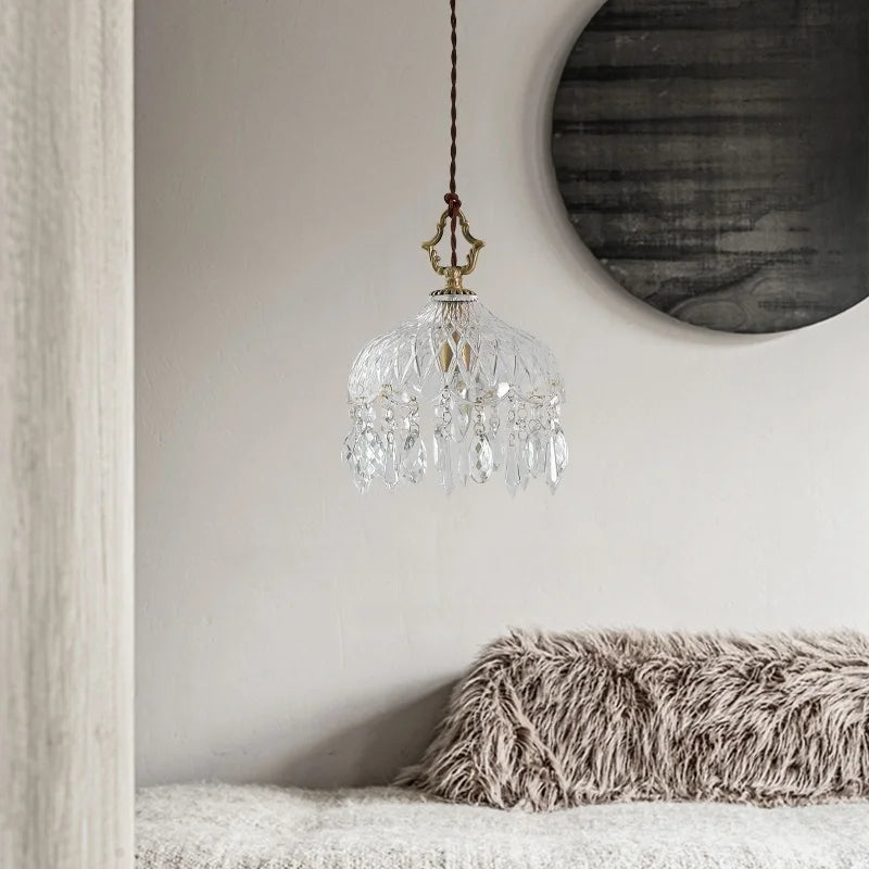 Afralia™ Crystal LED Ceiling Light - Modern Style for Bedroom, Living, Dining Room