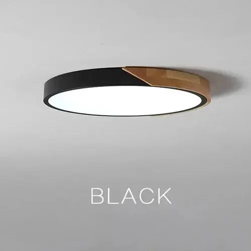 Afralia™ Wood Ceiling Light Modern Ultra-Thin Surface Mount Fixture for Living Room & Balcony