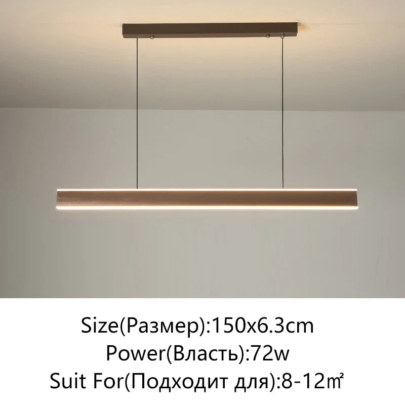 Afralia™ Minimalist LED Chandelier for Home Villa Living Room Bedroom Dining Study Lighting