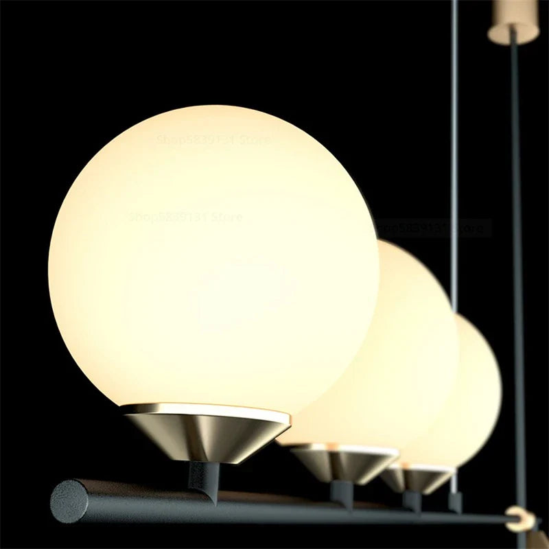 Afralia™ Nordic Minimal Pendant Lights for Living Room Kitchen LED Decor Fixtures