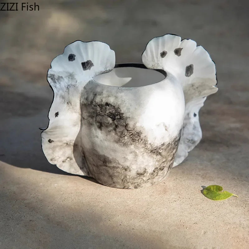 Afralia™ Butterfly Wings Vase: Artificial Flowers Desk Decor for Aesthetic Room Flowers