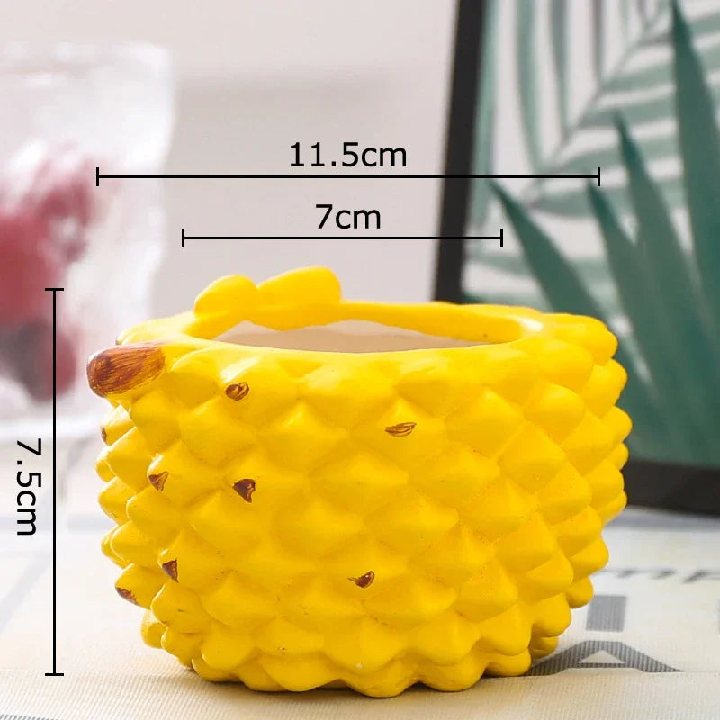 Afralia™ Watermelon Shape Vase Green Plant Pot Cartoon Fruits Room Decor