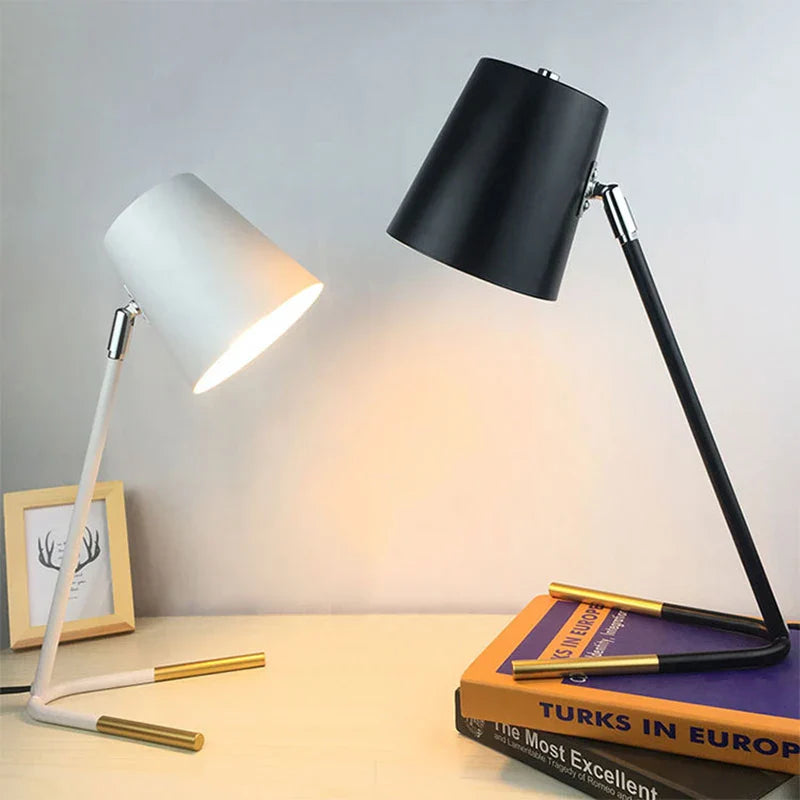 Afralia™ Modern Nordic LED Table Lamp for Study Bedroom Parlor Hotel Reading