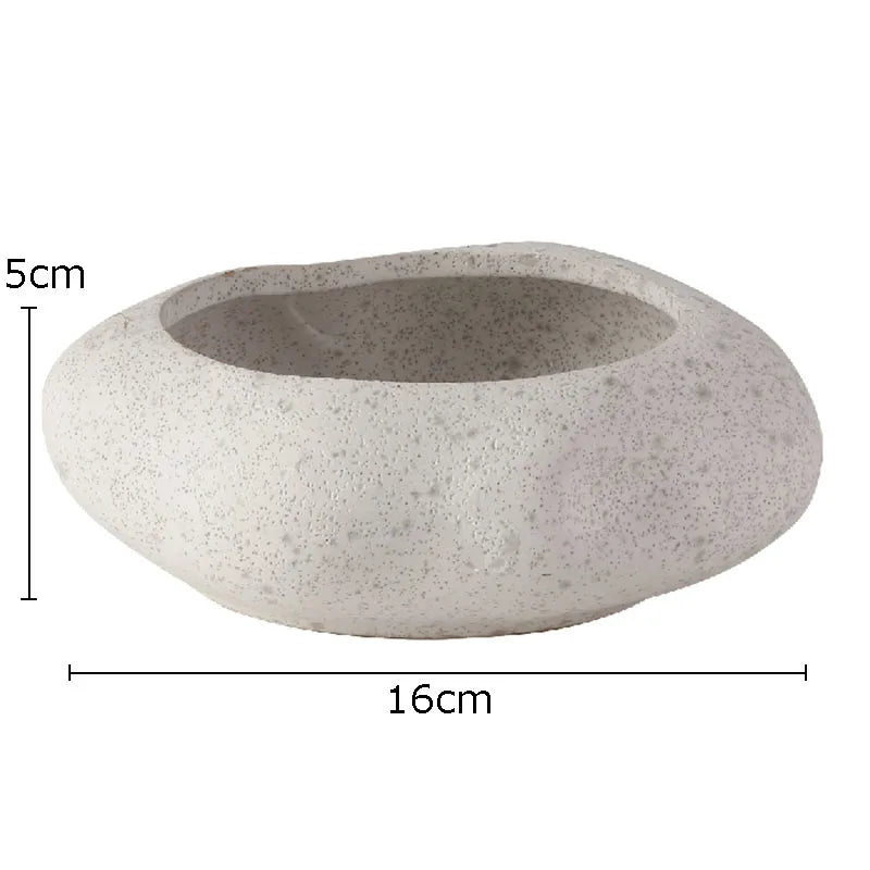 Afralia Lotus Seedpod Ceramic Vase Artificial Flower Pot Modern Desk Decor