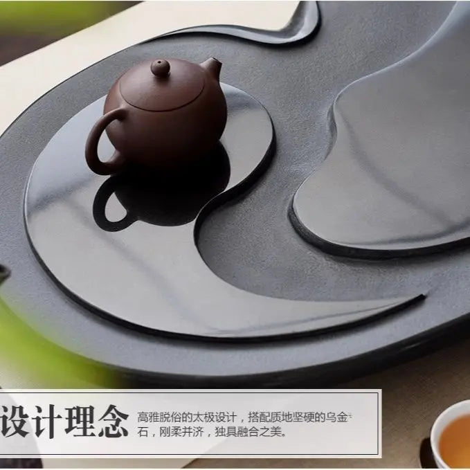 Afralia™ Ujin Stone Tea Tray: Modern Luxury for Kung Fu Tea Ceremony.