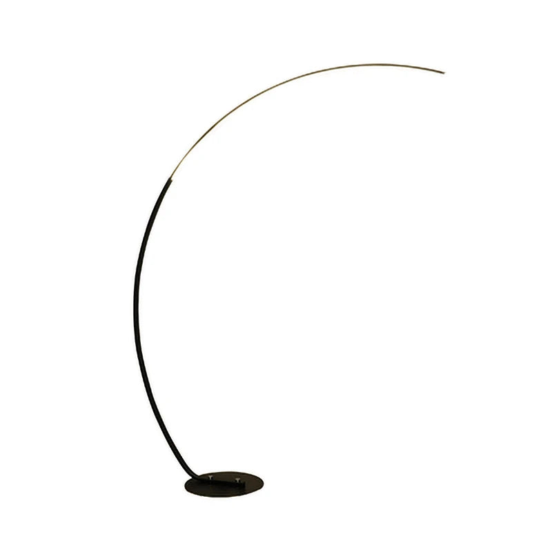 Afralia™ Arc LED Floor Lamp with Remote Control - Nordic Minimalist Design