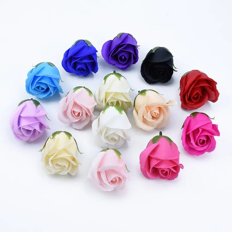 Afralia™ Teddy Bear Roses Soap Flower Bathing Petals Set