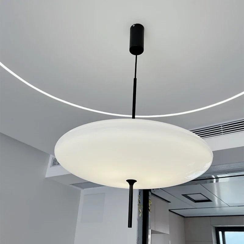 Afralia™ UFO Acrylic Pendant Light 2065 LED Kitchen Dining Room Industrial Lamp