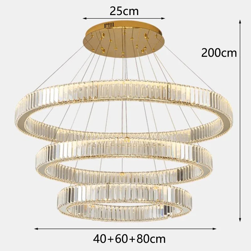 Afralia™ Crystal Chandelier: Modern Home & Dining Room Pendant Lighting