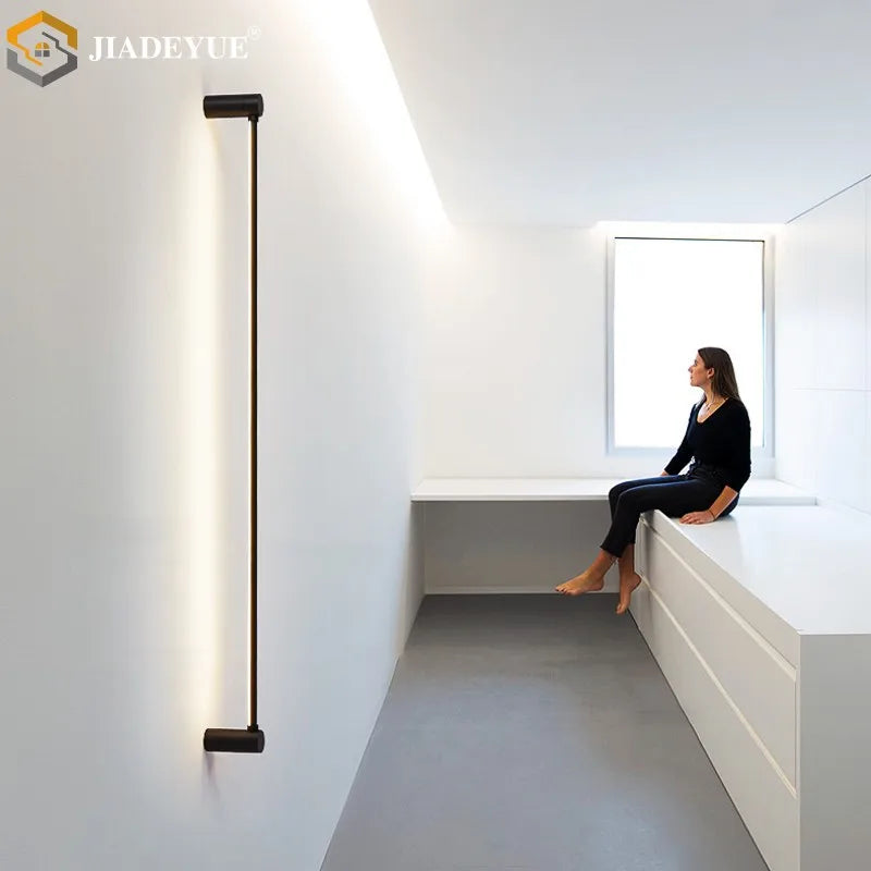 Afralia™ LED Strip Wall Lamp for Living Room Bedroom Ceiling, Modern Minimalist Atmosphere