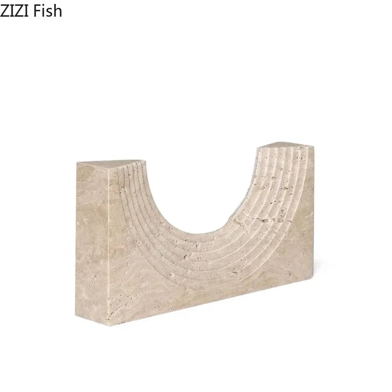 Afralia™ Stone Door Ornaments: Modern Desk Decor Resin Statue Ball Artwork Aesthetics