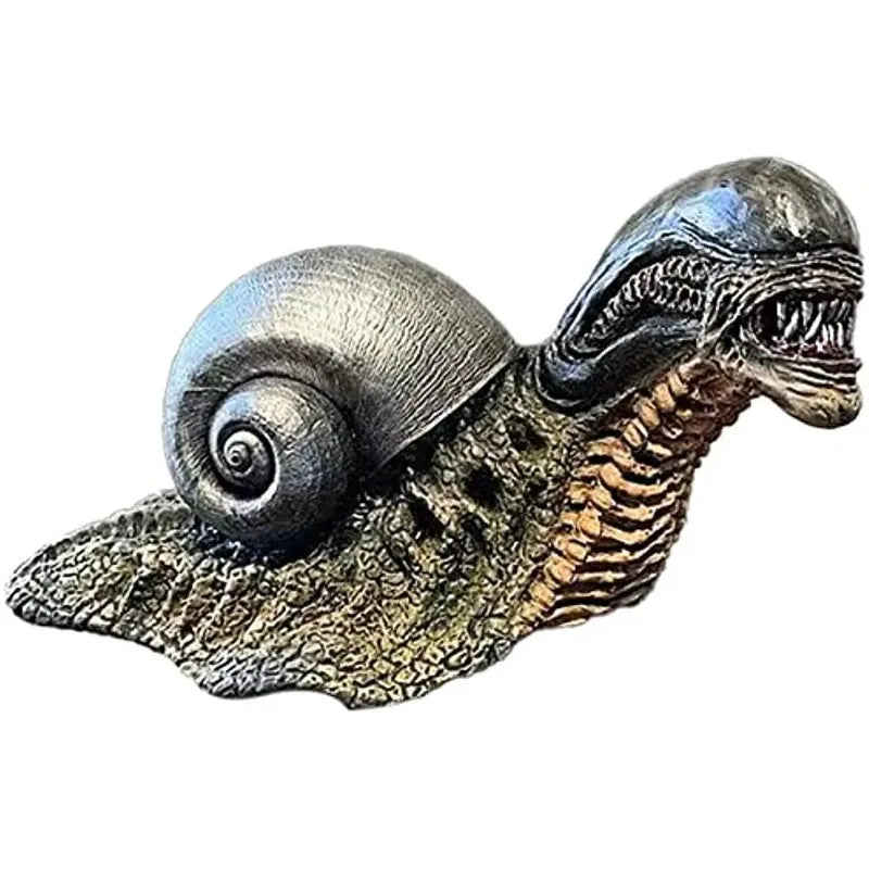 Afralia™ Evil Snail Resin Statue: Unique Home Office & Garden Decor