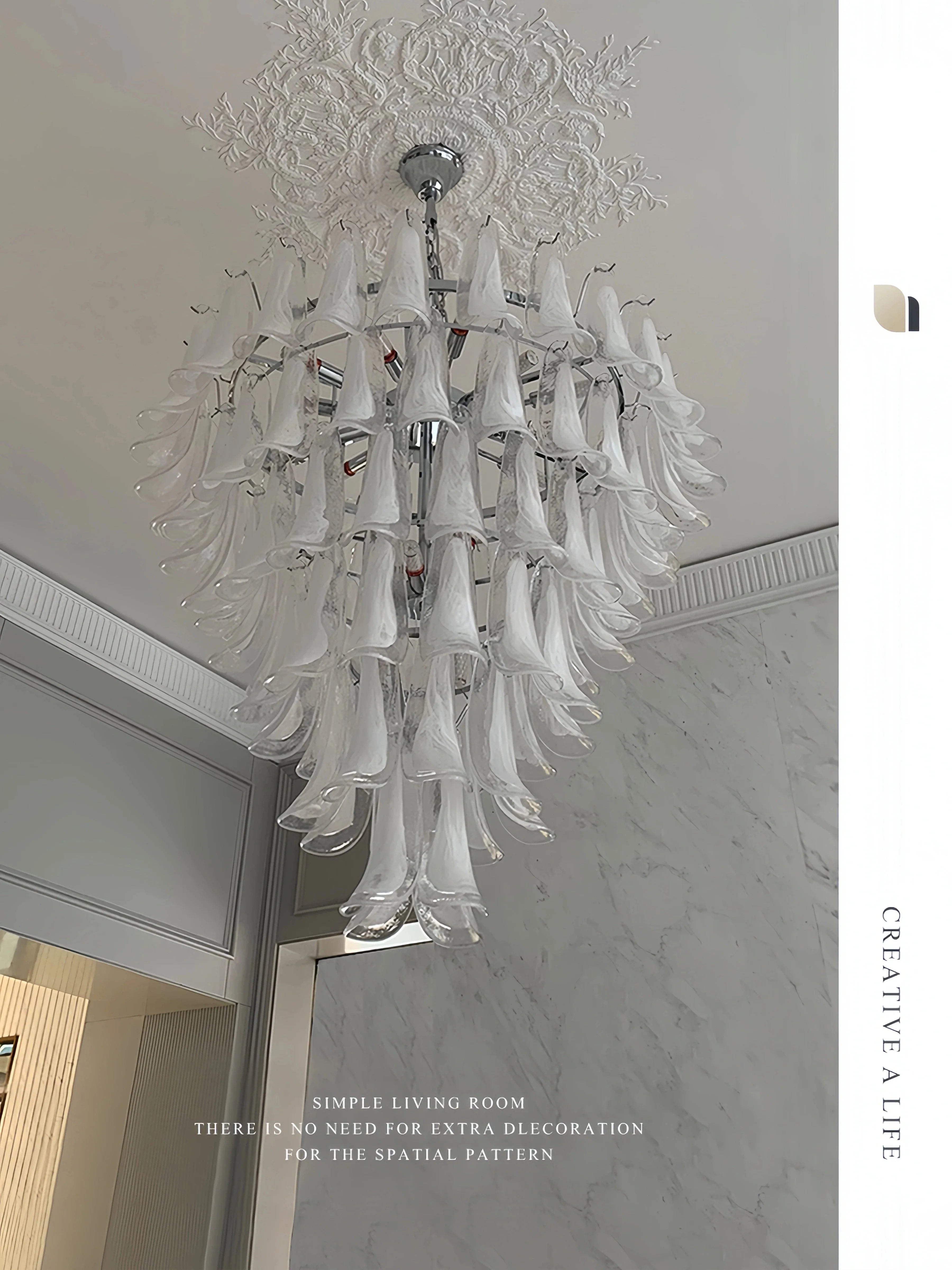 Afralia™ French White Glass Pendant Lights: Luxury LED Hanging Lamps for Living & Dining Rooms