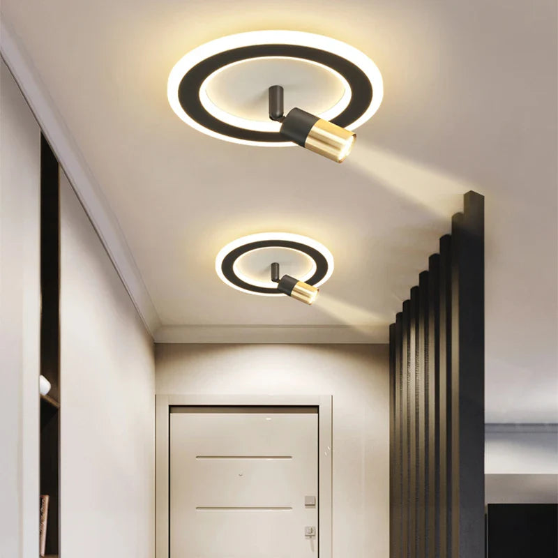 Afralia™ Modern Round LED Ceiling Lamp for Home Decor & Interior Lighting