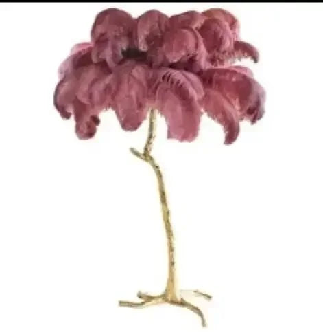 Afralia™ White Feather LED Floor Lamp: Elegant Room Decor for Living Room & Bedrooms