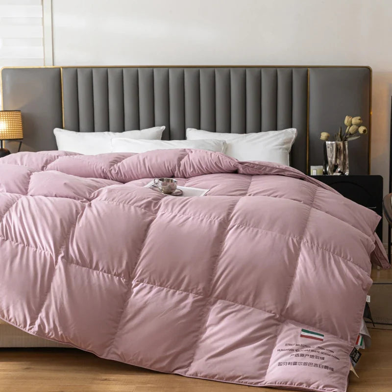Afralia™ Luxury Goose Down Duvet for Winter, Queen King Size, Five Star Hotel Quality