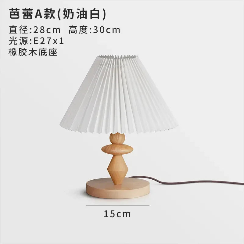 Afralia™ Mushroom Table Lamp LED Solid Wood Desk Light for Romantic Bedroom Decor