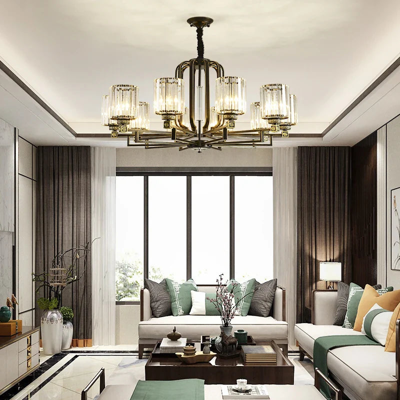 Afralia™ Crystal Luxury Chandelier: Modern & Creative Lighting for Living Room, Bedroom, and Restaurant