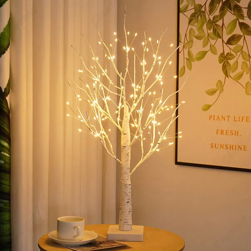 Afralia™ Birch Tree Light: Glowing Branch LED Night Light for Home, Wedding, Party, Christmas