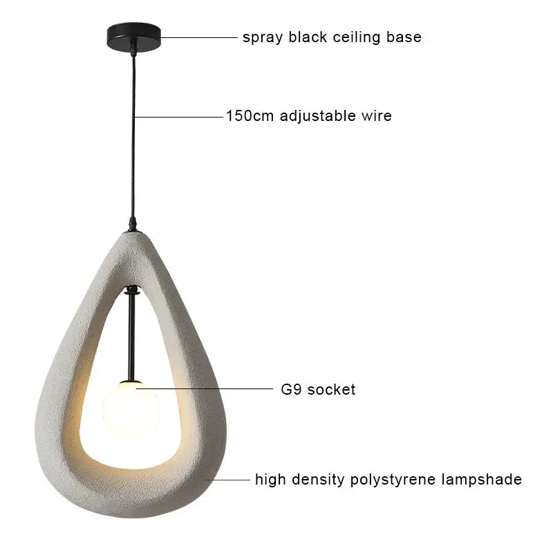 Afralia™ Nordic Design LED Pendant Lights Modern Living Room Chandelier
