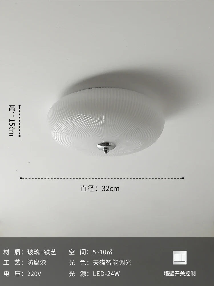 Afralia™ Cream Glass Wind Ceiling Light Vintage Design Medieval Hanging Lamp