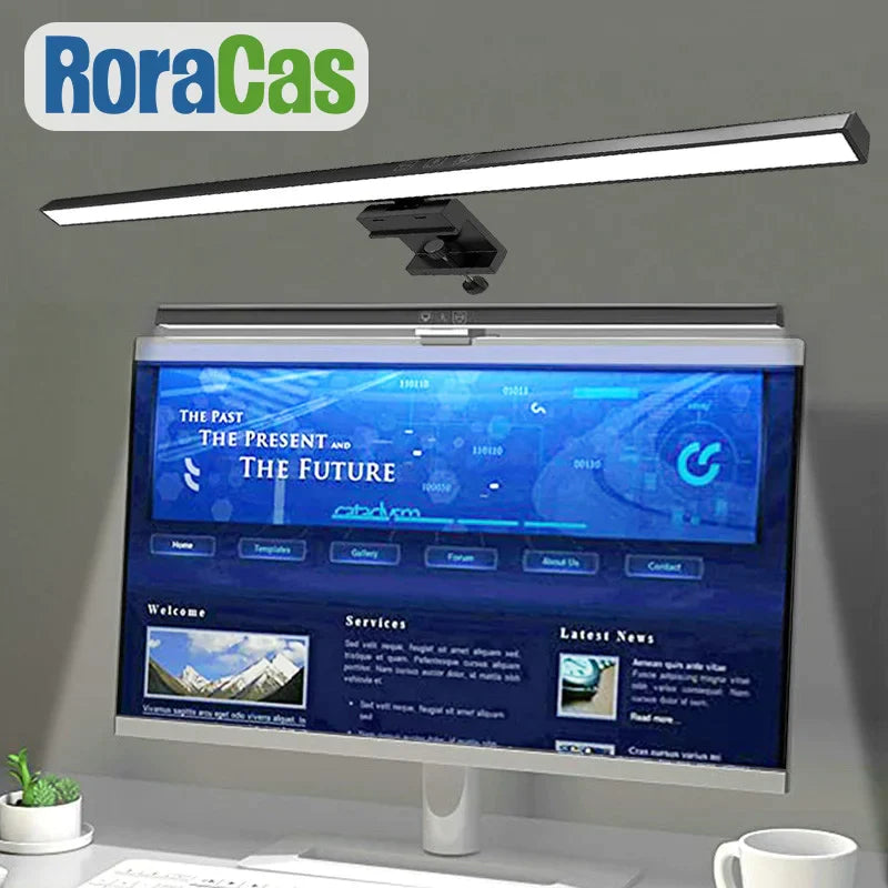 Afralia™ LED Computer Screen Light Bar, Stepless Dimming, USB Powered Desk Lamp