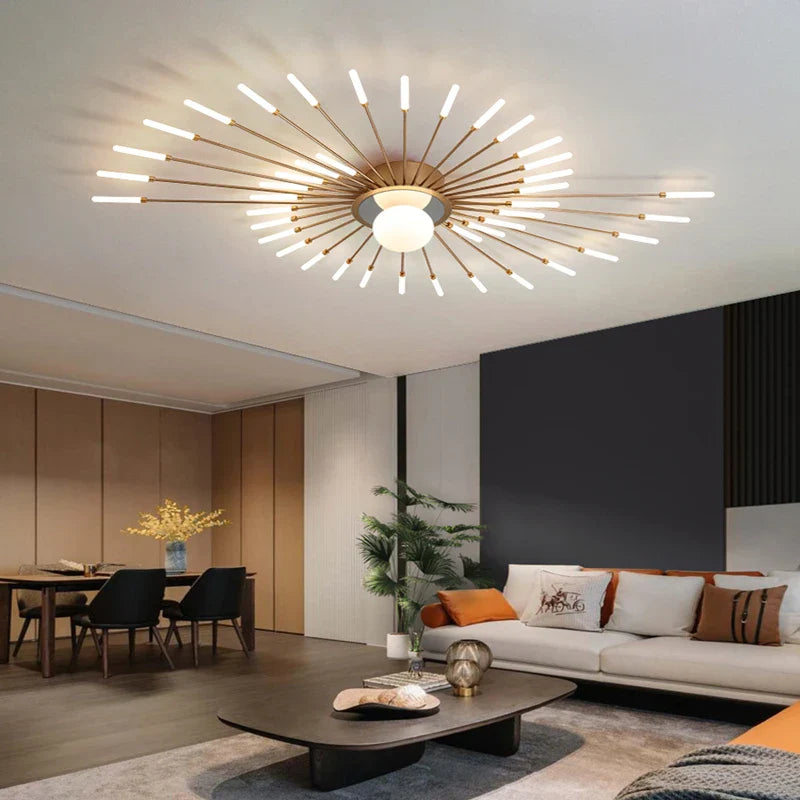 Afralia™ Firework Shape Chandeliers - Modern Home Decor Fixtures