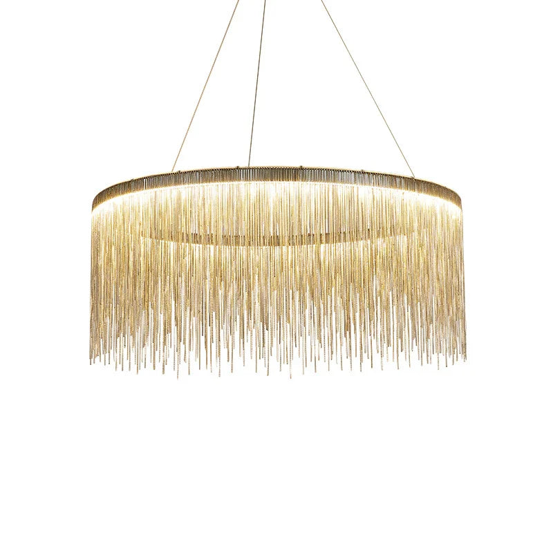 Afralia™ Tassel Chandelier: Postmodern Creative Lighting for Living Room, Dining Room, Bedroom, and Clothing Store