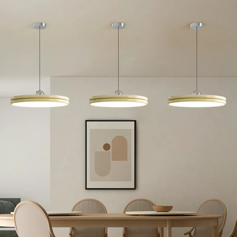 Afralia™ Round Island Chandelier: Modern LED Pendant Lights for Dining Table and Home Decor