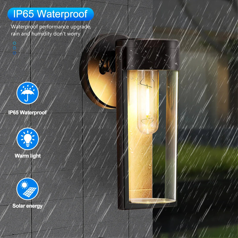 Afralia™ Solar LED Wall Lights: Waterproof Fence Deck Garden Patio Yard Porch Decor