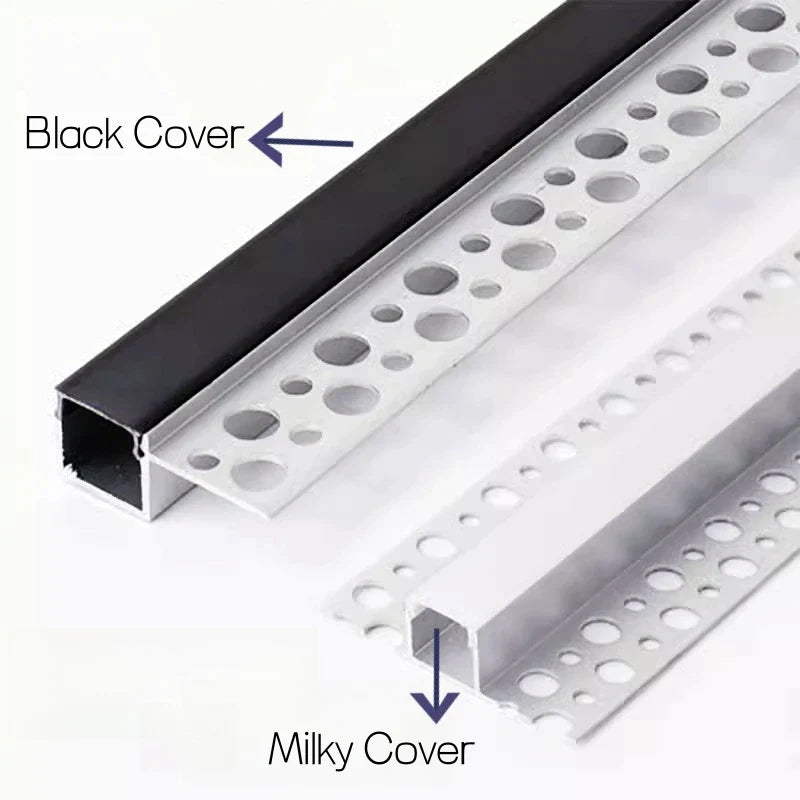 Afralia™ 1M Frameless Embedded LED Aluminum Profile for Linear Strip Lights