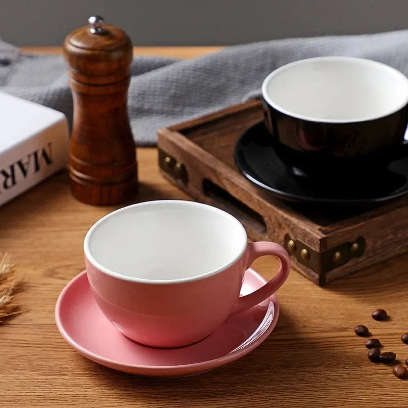 Afralia™ Ceramic Coffee Cup Set - Elegant Porcelain Tea Drinkware for Home and Kitchen