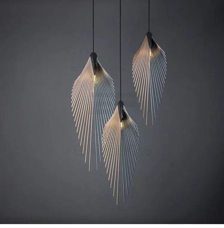 Afralia™ Designer Flying Wing Shape LED Chandeliers | Modern Living Room Pendant Lamps