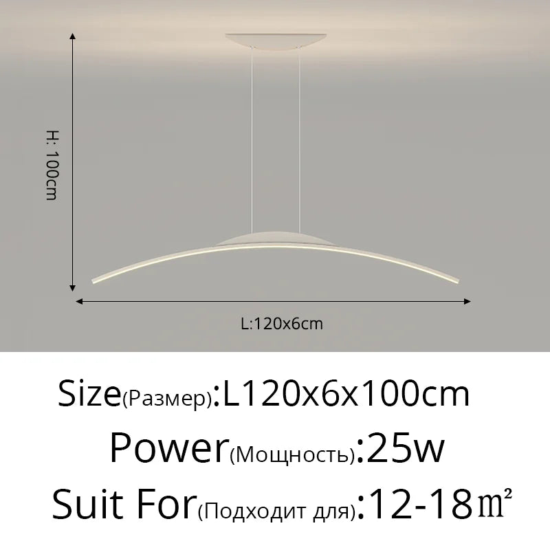 Afralia™ LED Ceiling Pendant Lamp: Minimalist Chandelier, Height Adjustable, Home Decor Solution