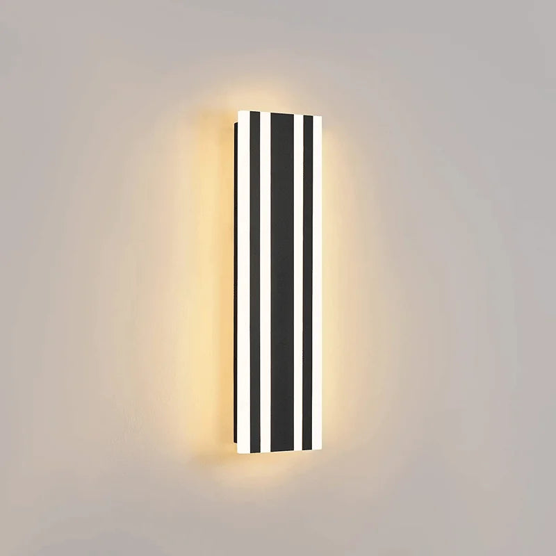 Afralia™ Outdoor Wall Light Garden Buildings Long Lamp for Country House Exterior